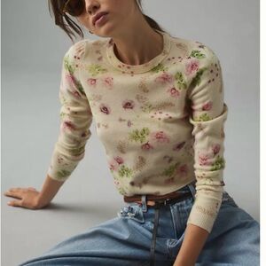 Favorite Daughter Floral Cream Sweater